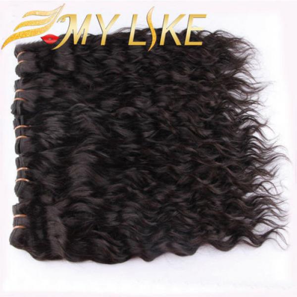 7A Peruvian Hair Water Wave Weft Virgin Hair Wet and Wavy Virgin Peruvian Curly #3 image