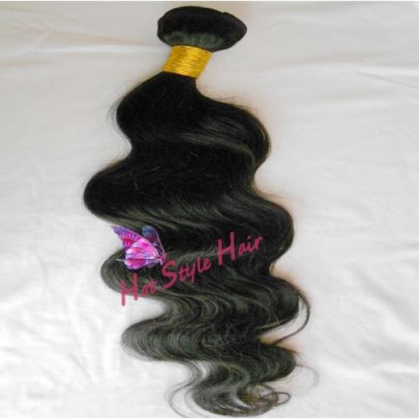 Peruvian Virgin Hair Extension 1 Bundle Black Body Wave Soft Hair Weft #2 image