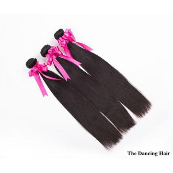 300g Peruvian virgin hair extensions with a silk closure human hair #4 image