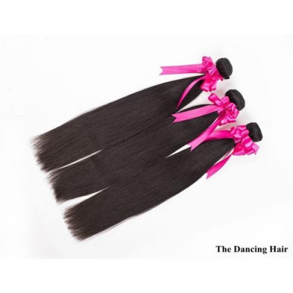 300g Peruvian virgin hair extensions with a silk closure human hair #5 image