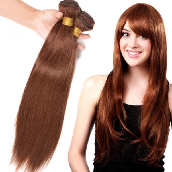 Virgin Brazilian/Peruvian/Indian Straight Human Hair Extensions 3 Bundles/300g #1 image