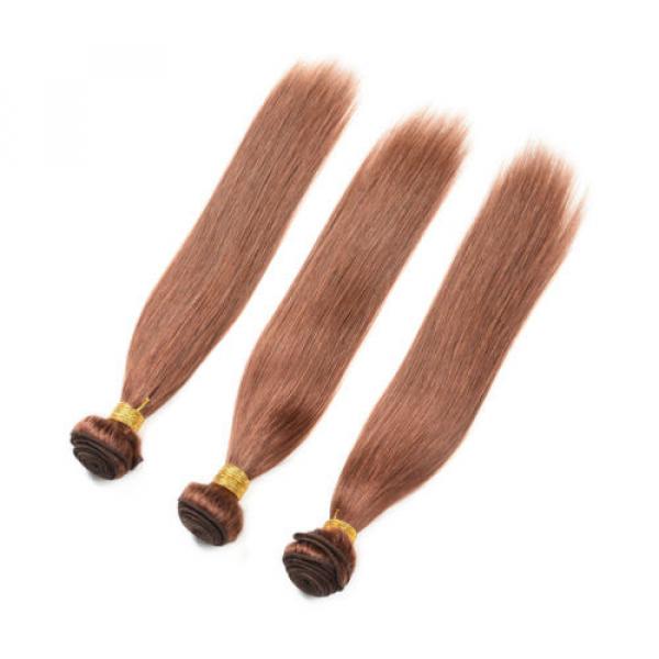 Virgin Brazilian/Peruvian/Indian Straight Human Hair Extensions 3 Bundles/300g #2 image