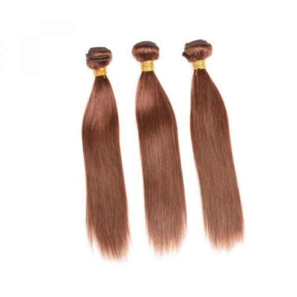 Virgin Brazilian/Peruvian/Indian Straight Human Hair Extensions 3 Bundles/300g #3 image