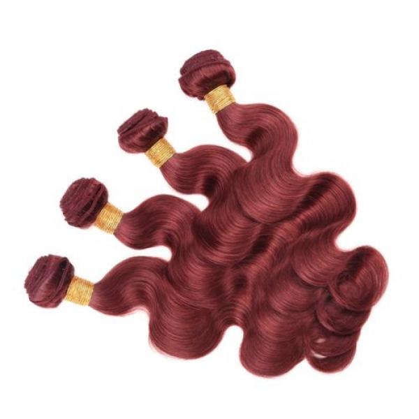 Virgin Brazilian/Peruvian/Indian Human Hair Extensions 95g/bundle Body Wave #3 image
