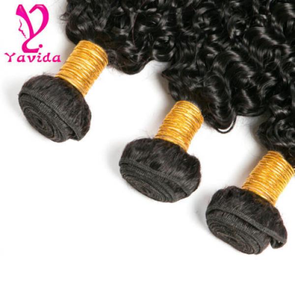 Kinky Curly 100% Unprocessed Virgin Peruvian Human Hair Extensions Weft 3 Bundle #5 image