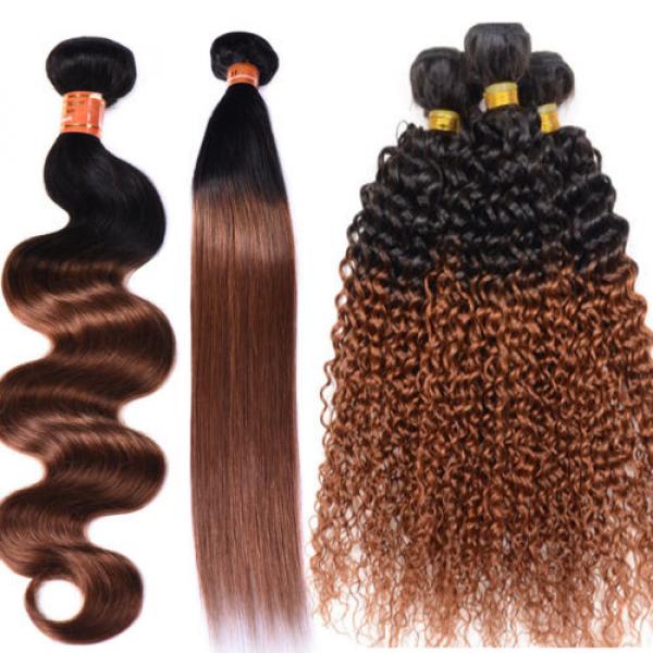 3Bundles Best Ombre Color T1B/30 100% Virgin Peruvian Human Hair Weave Styles #1 image