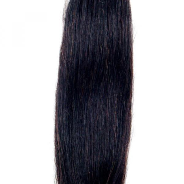 Unprocessed Virgin Peruvian Straight Silky 4 Bundles/200g Human Hair Extension #3 image