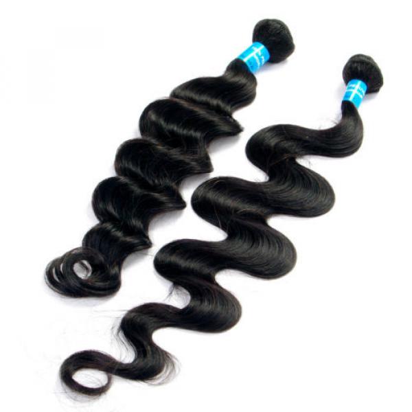 Virgin Peruvian Unprocessed human hair extension weft 4 Bundles/200g Body Wave #4 image