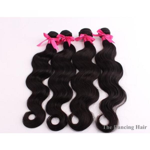 4 bundles Peruvian virgin hair body wave hair extensions #1 image