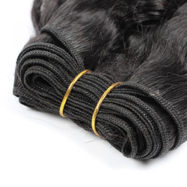 Deep Wave 7A Peruvian Virgin Human Hair Weft Weave Extension Natural Color 100g #3 image