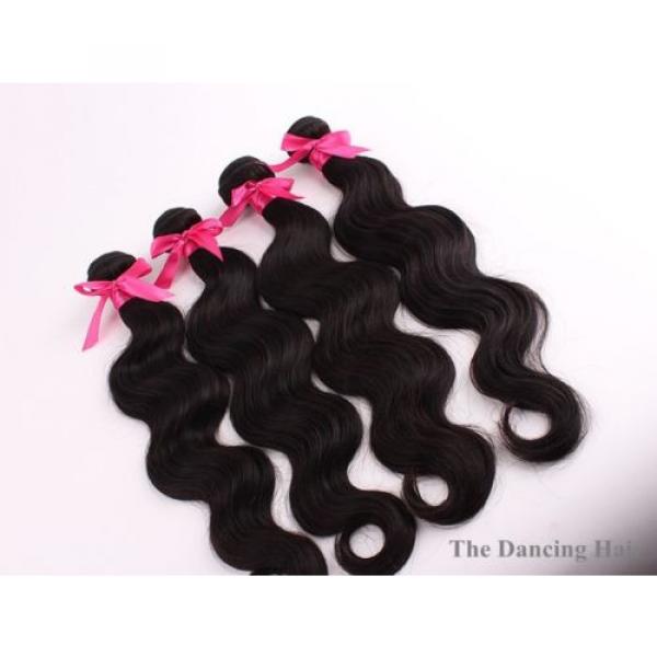 4 bundles Peruvian virgin hair body wave hair extensions #2 image