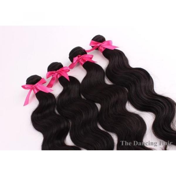 4 bundles Peruvian virgin hair body wave hair extensions #3 image