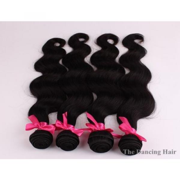 4 bundles Peruvian virgin hair body wave hair extensions #5 image