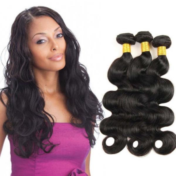 3bundles100% Unprocessed Virgin Peruvian Hair Remy Human Hair Weave Extensions #1 image