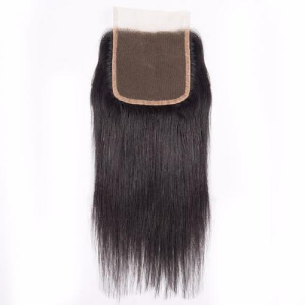 3 Bundles Ombre Peruvian Virgin Hair Straight Weave Human Hair with 1 pc Closure #5 image