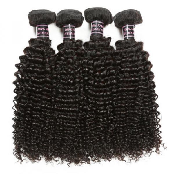 3Bundles Peruvian Virgin Hair Kinky Curly Hair Weft 100% Unprocessed Human Hair #2 image