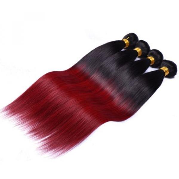 4Bundles 1b/Bug Unprocessed Peruvian Hair grade 7a Virgin Hair Extension Weaves #3 image