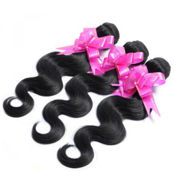 7A 3 Bundles/150g 100% Peruvian Human Virgin Hair Wavy Body Wave Weave Weft #2 image