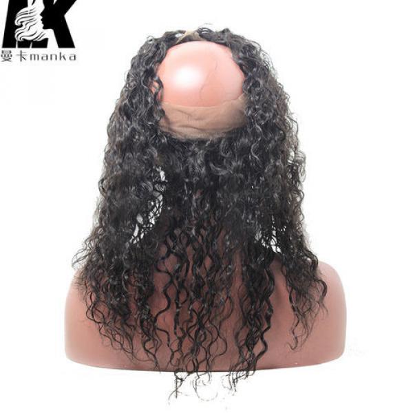 8A Peruvian Virgin Hair 360 Lace Frontal Closure Water Wave 22x4x2 Full Lace #3 image