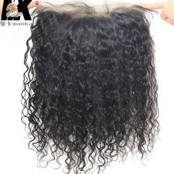 8A Peruvian Virgin Hair 360 Lace Frontal Closure Water Wave 22x4x2 Full Lace #5 image