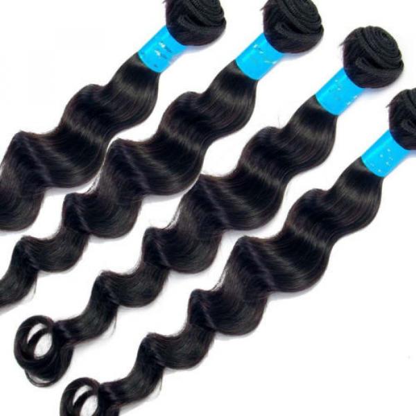 Remy Peruvian Deep Wave Hair Weft 3 Bundles(10&#034;+12&#034;+14&#034;)/150g Virgin Hair #1 image