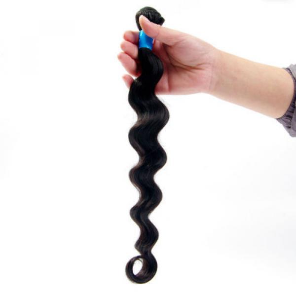 Remy Peruvian Deep Wave Hair Weft 3 Bundles(10&#034;+12&#034;+14&#034;)/150g Virgin Hair #2 image