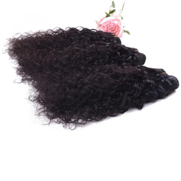 3 Bundles 150g Unprocessed Virgin Peruvian natural wave Human Hair Extension #4 image