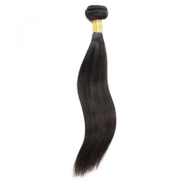 7A Straight Peruvian Virgin Hair Bundles Wefts 100% Human Hair Extensions 18inch #2 image