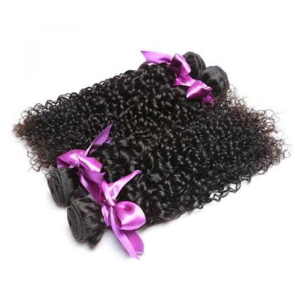 Peruvian Curly Virgin Hair Weave 1 Bundles Human Hair Extension 100% Unprocessed #1 image