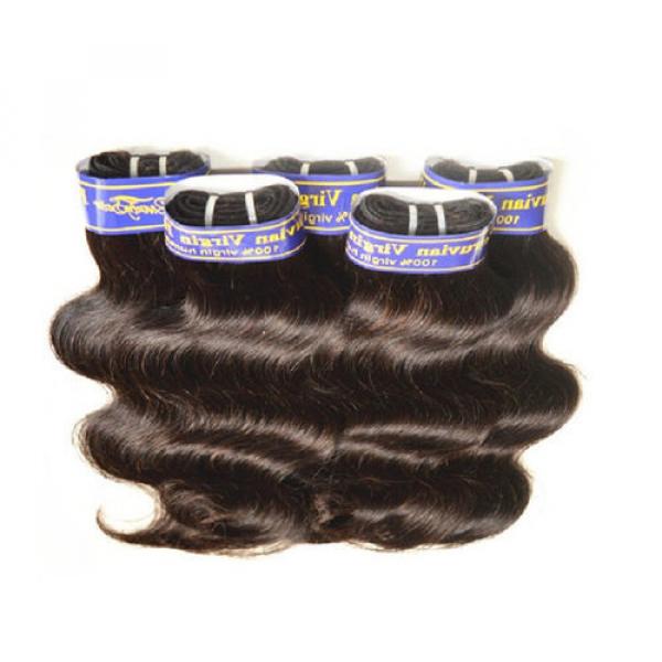 Cheap 7A Peruvian Virgin Hair Body Wave 300Grams 6Bundles Lot Human Hair Weaves #4 image