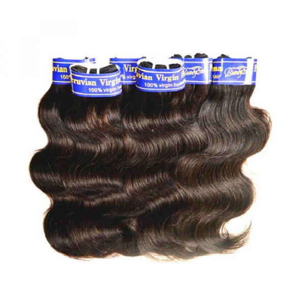 Cheap 7A Peruvian Virgin Hair Body Wave 300Grams 6Bundles Lot Human Hair Weaves #5 image