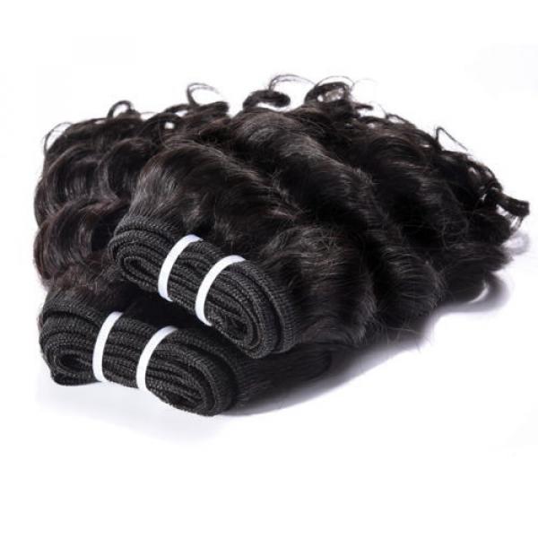 2 Bundle Short Style Virgin Brazilian/Peruvian/Indian Curly Human Hair Extension #4 image