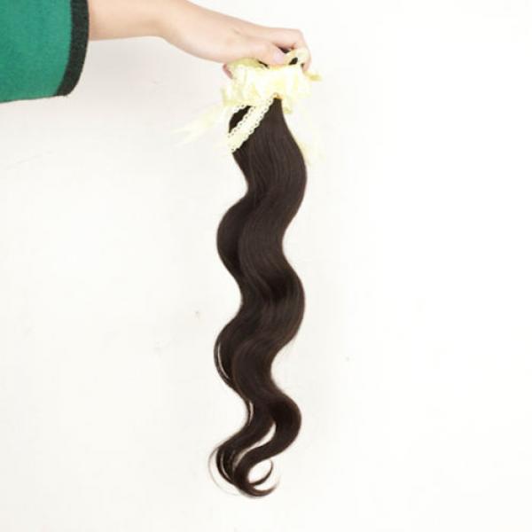 Peruvian Virgin Body Wave Weave 100% Human Hair Weft Extensions 1 Bundles/50g 20 #4 image