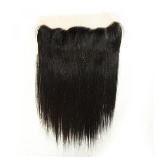 Straight Hair 13*4 Lace Frontal Closure 100% Peruvian Virgin Human Hair 8A Thick #2 image