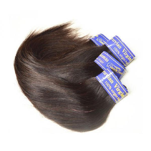 Cheap 7A Peruvian Virgin Hair Silk Straight 8Bundles 400Grams Lot Natural Black #2 image
