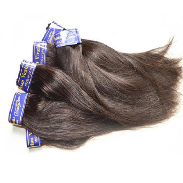 Cheap 7A Peruvian Virgin Hair Silk Straight 8Bundles 400Grams Lot Natural Black #4 image