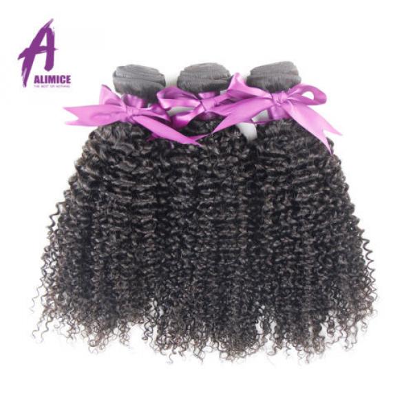 Peruvian Virgin Human Hair Extensions Weave Kinky Curly Hair 3 Bundles 300g #5 image