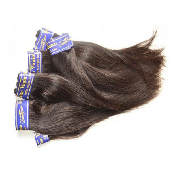 Cheap 7A Peruvian Virgin Hair Silk Straight 8Bundles 400Grams Lot Natural Black #5 image