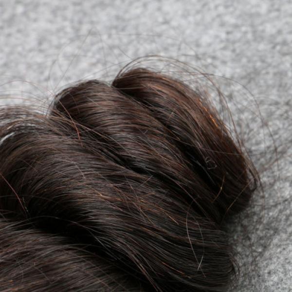 Grade 8A Unprocessed Human Virgin Hair With Closure Peruvian loose wave #5 image