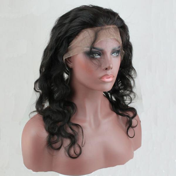 22x4inch 360 Lace Band Frontal Peruvian Virgin Human Hair Body Wave Back Closure #4 image