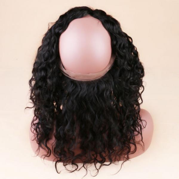8A Water Wave Peruvian Virgin Hair Lace Frontal With Baby Hair 360 Lace Frontal #5 image