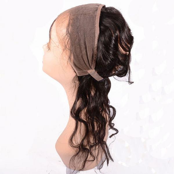 360 Lace Band Frontal Wavy 22x2inch Peruvian Virgin Human Hair Lace Back Frontal #5 image
