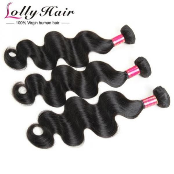 Lollyhair 8A Peruvian Body Wave Huamn Hair 3Bundles Virgin Remy Human Hair Weave #3 image