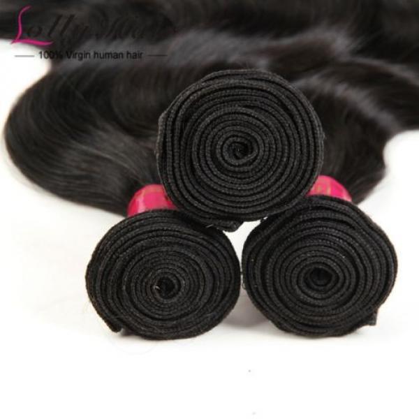 Lollyhair 8A Peruvian Body Wave Huamn Hair 3Bundles Virgin Remy Human Hair Weave #4 image