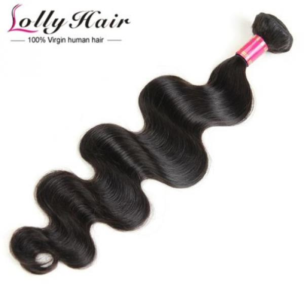 Lollyhair 8A Peruvian Body Wave Huamn Hair 3Bundles Virgin Remy Human Hair Weave #5 image