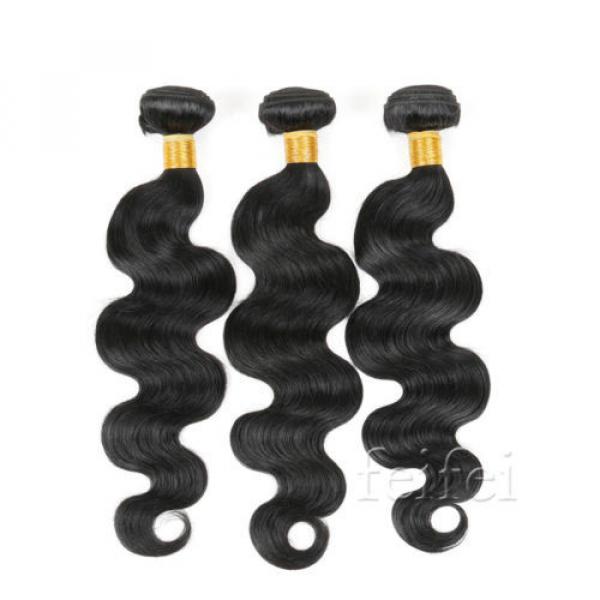 3 Bundles 7A Virgin Human Hair Extensions Weave EP Brazilian Peruvian 200G #3 image