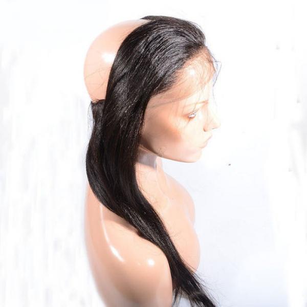 Peruvian Virgin Hair Straight 4bundles/200g &amp; 1pc Pre Plucked 360 Lace Frontal #4 image