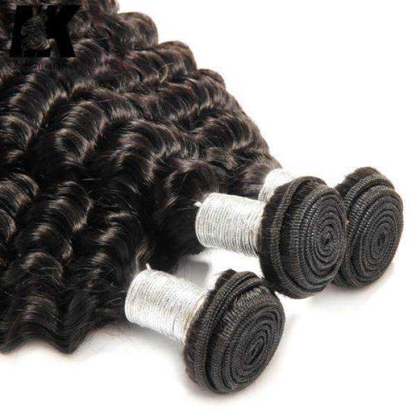 Peruvian Deep Curly Virgin Hair Weave 3 Bundles Human Hair Extension fast ship #4 image
