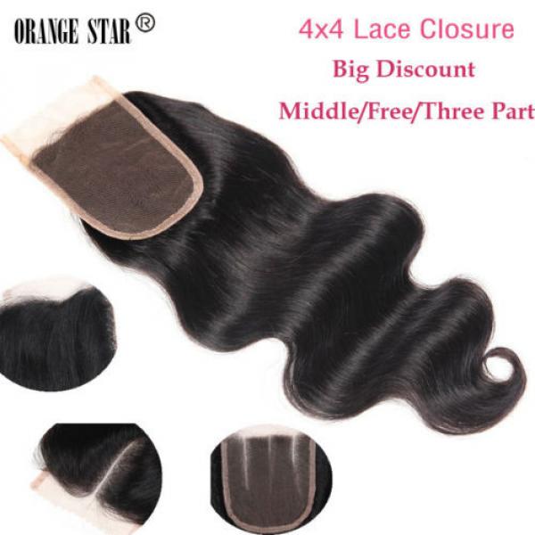 Unprocessed Virgin Peruvian Human Hair Bundles With Lace Band Closure Wholesale #2 image
