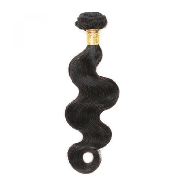 7A Peruvian Virgin Hair Body Wave Hair Wefts Human Remy Hair Extensions 12 inch #2 image